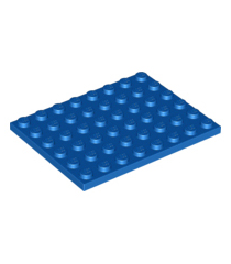 LEGO - Plaat 6 x 8 - Blue | N - Thumbnail
