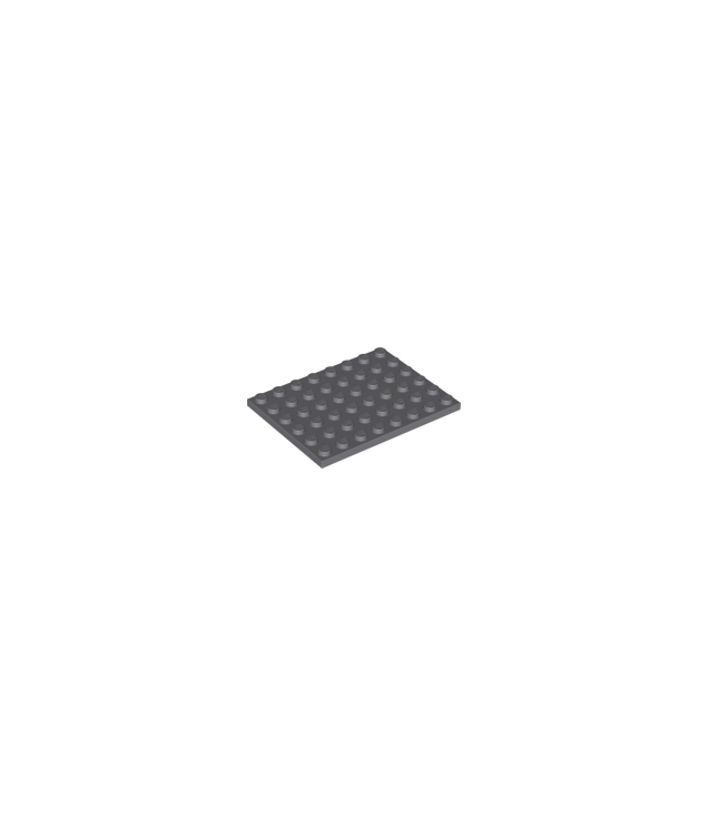 LEGO - Plaat 6 x 8 - Dark Bluish Gray | N