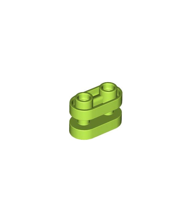 LEGO - Steen, rond 1 x 2 met holle noppen en open midden met staafen - Lime | N