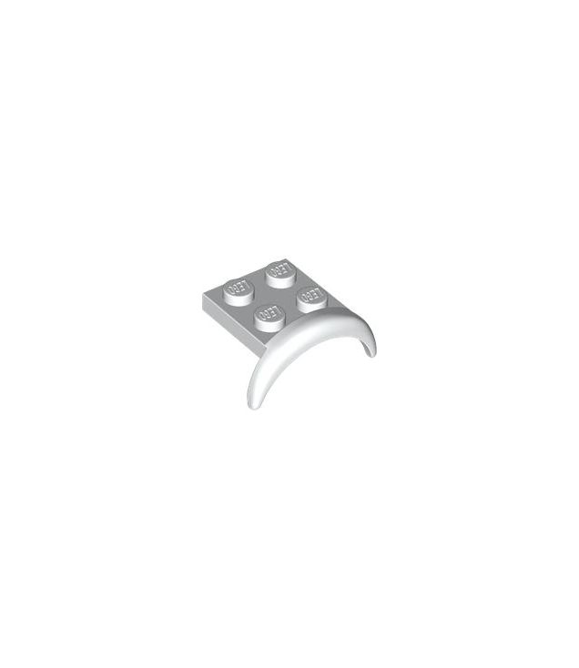 LEGO - Voertuig, spatbord 3 x 3 x 1 met ronde boog - White | N