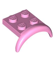 LEGO - Voertuig, spatbord 3 x 3 x 1 met ronde boog - Bright Pink | N - Thumbnail