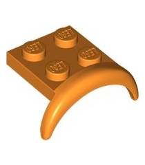 LEGO - Voertuig, spatbord 3 x 3 x 1 met ronde boog - Orange | N - Thumbnail