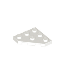 LEGO - Wig, plaat 3 x 3 met afgesneden hoek - White | N - Thumbnail