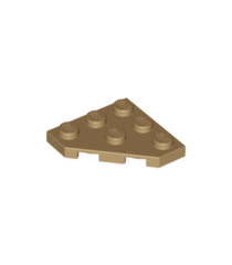 LEGO - Wig, plaat 3 x 3 met afgesneden hoek - Dark Tan | N - Thumbnail
