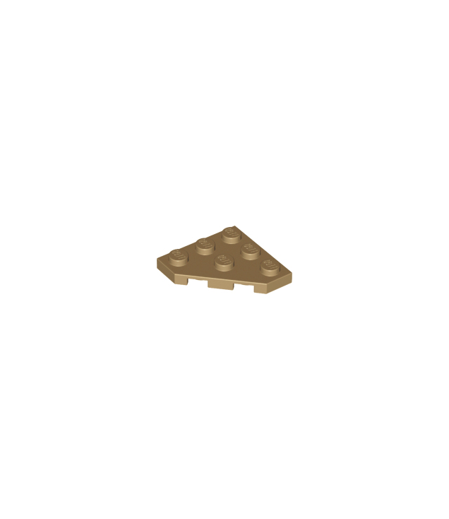 LEGO - Wig, plaat 3 x 3 met afgesneden hoek - Dark Tan | N
