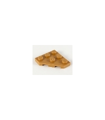 LEGO - Wig, plaat 3 x 3 met afgesneden hoek - Medium Nougat | N - Thumbnail