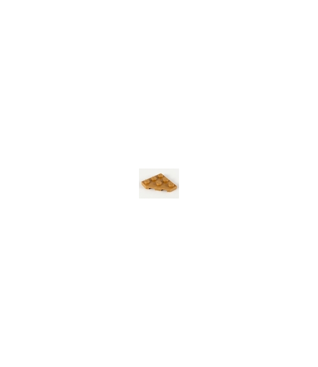 LEGO - Wig, plaat 3 x 3 met afgesneden hoek - Medium Nougat | N