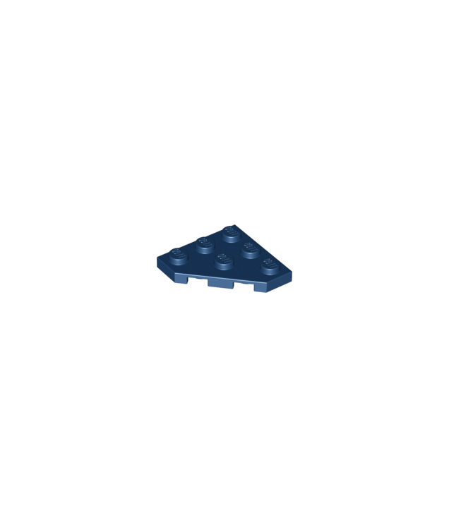 LEGO - Wig, plaat 3 x 3 met afgesneden hoek - Dark Blue | N