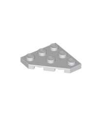 LEGO - Wig, plaat 3 x 3 met afgesneden hoek - Light Bluish Gray | N - Thumbnail