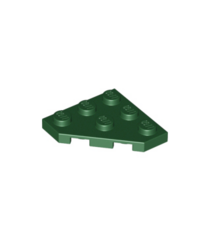 LEGO - Wig, plaat 3 x 3 met afgesneden hoek - Dark Green | N - Thumbnail