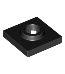 LEGO - Draaiplateau 2 x 2 vierkante basis - Black | N - Thumbnail