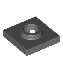 LEGO - Draaiplateau 2 x 2 vierkante basis - Dark Bluish Gray | N - Thumbnail
