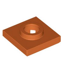 LEGO - Draaiplateau 2 x 2 vierkante basis - Dark Orange | N - Thumbnail