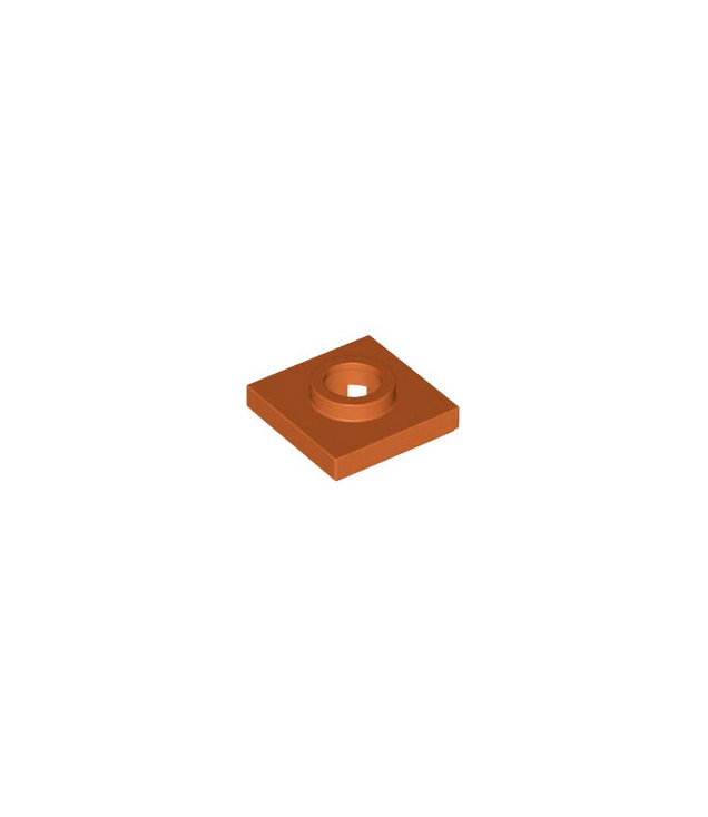 LEGO - Draaiplateau 2 x 2 vierkante basis - Dark Orange | N