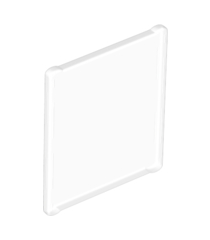 LEGO - Ruit voor raam 1 x 3 x 3 vlakke voorzijde - Trans-Clear | N - Thumbnail