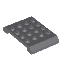LEGO - Wig 4 x 6 x 2/3 dubbel - Dark Bluish Gray | N - Thumbnail