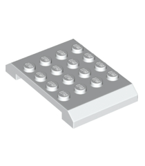 LEGO - Wig 4 x 6 x 2/3 dubbel - White | N - Thumbnail
