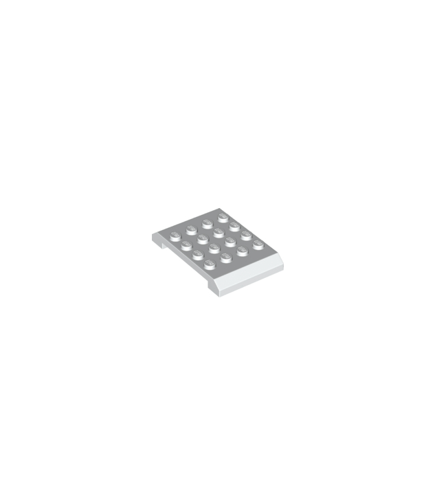 LEGO - Wig 4 x 6 x 2/3 dubbel - White | N