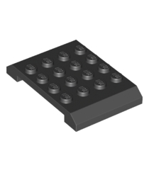LEGO - Wig 4 x 6 x 2/3 dubbel - Black | N - Thumbnail