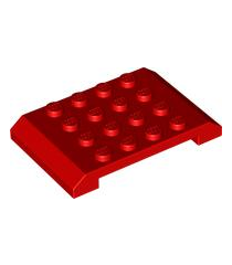 LEGO - Wig 4 x 6 x 2/3 dubbel - Red | N - Thumbnail
