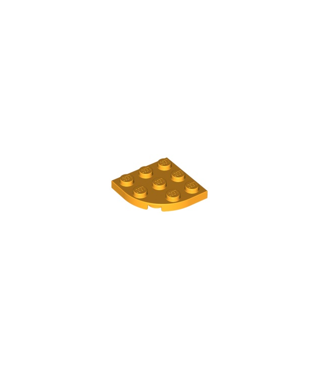 LEGO - Plaat, ronde hoek 3 x 3 - Bright Light Orange | N