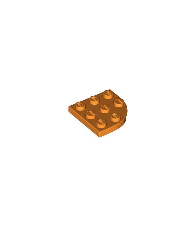 LEGO - Plaat, ronde hoek 3 x 3 - Orange | N