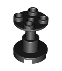 LEGO - Steun 2 x 2 x 2 standaard met volledig gat - Black | N - Thumbnail