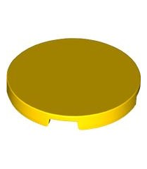LEGO - Tegel, rond 3 x 3 - Yellow | N - Thumbnail