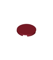 LEGO - Tegel, rond 3 x 3 - Dark Red | N - Thumbnail