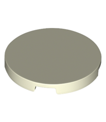 LEGO - Tegel, rond 3 x 3 - Glow In Dark White | N - Thumbnail