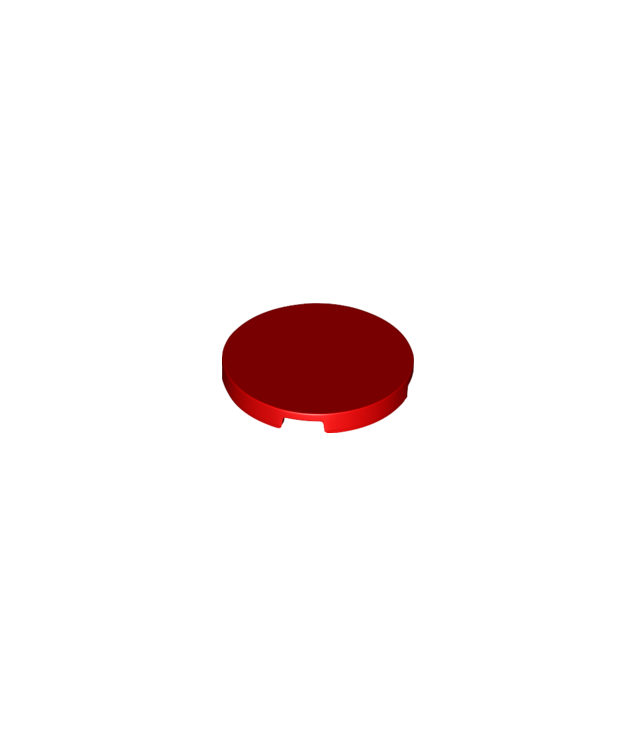LEGO - Tegel, rond 3 x 3 - Red | N
