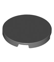 LEGO - Tegel, rond 3 x 3 - Dark Bluish Gray | N - Thumbnail