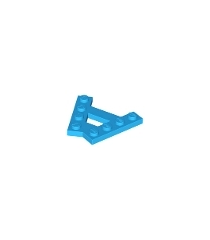 LEGO - Wig, plaat A-vorm met 2 rijen van 4 noppen - Dark Azure | N - Thumbnail