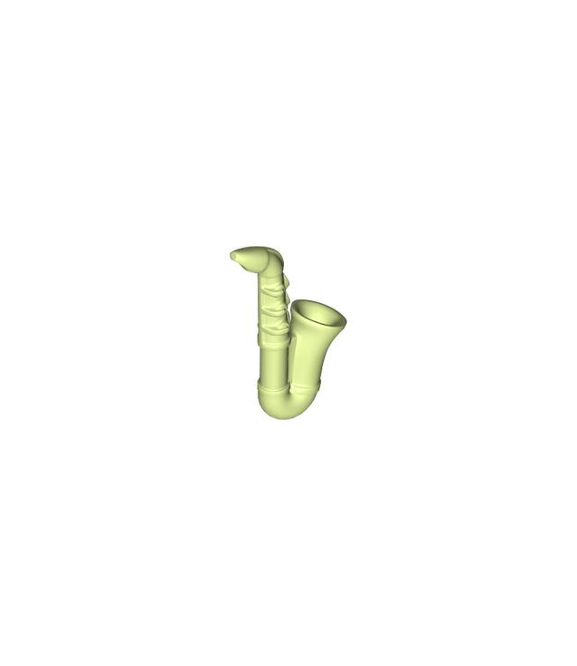 LEGO - Minifiguur-muziekinstrument, saxofoon - Yellowish Green | N