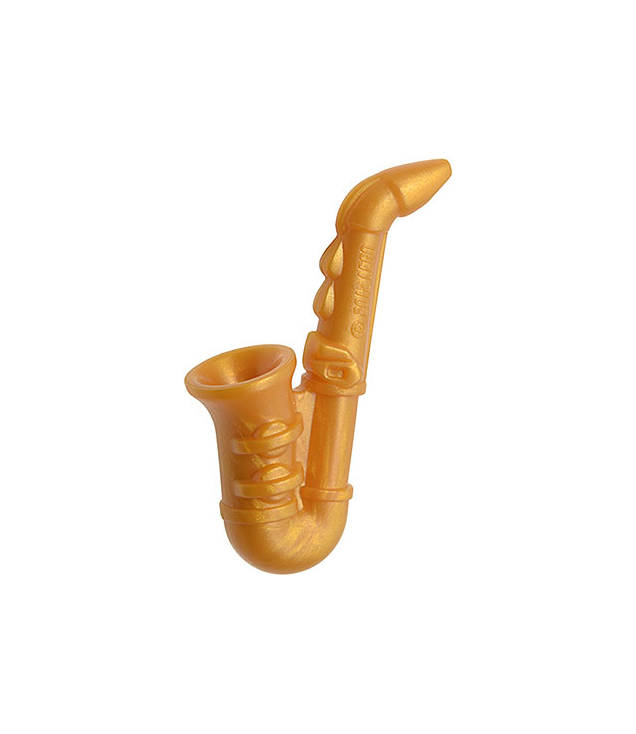 LEGO - Minifiguur-muziekinstrument, saxofoon - Pearl Gold | N