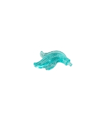 LEGO - Minifiguur-pluim, drievoudig compact / vlam / water met kleine pen - Trans-Light Blue | N - Thumbnail