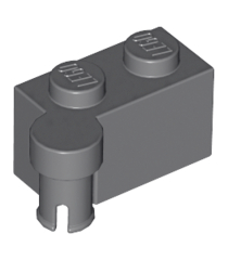 LEGO - Scharniersteen 1 x 4 met draaibaar bovendeel - Dark Bluish Gray | N - Thumbnail