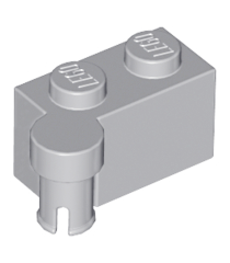 LEGO - Scharniersteen 1 x 4 met draaibaar bovendeel - Light Bluish Gray | N - Thumbnail