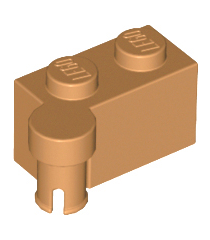 LEGO - Scharniersteen 1 x 4 met draaibaar bovendeel - Medium Nougat | N - Thumbnail