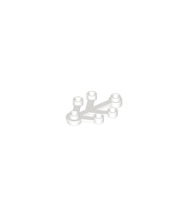 LEGO - Plantbladeren 4 x 3 - White | N