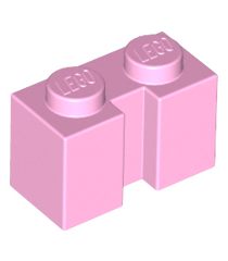 LEGO - Steen, gemodificeerd 1 x 2 met groef - Bright Pink | N - Thumbnail