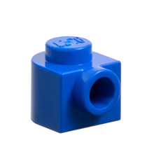 LEGO - Steen, rond 1 x 1 x 2/3 halve cirkel verlengd met zijnop - Blue | N - Thumbnail