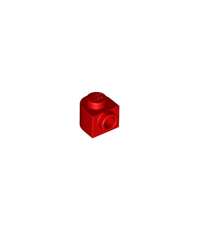 LEGO - Steen, rond 1 x 1 x 2/3 halve cirkel verlengd met zijnop - Red | N