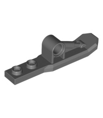 LEGO - Helikopterlandingsski 1 x 6 met pen­gat {15625} - Dark Bluish Gray | N - Thumbnail