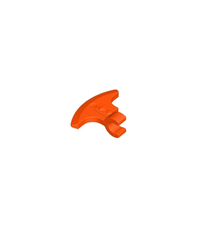 LEGO - Minifiguur-wapen, bijlblad met clip - Reddish Orange | N