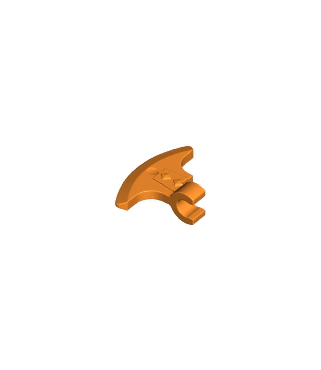 LEGO - Minifiguur-wapen, bijlblad met clip - Orange | N