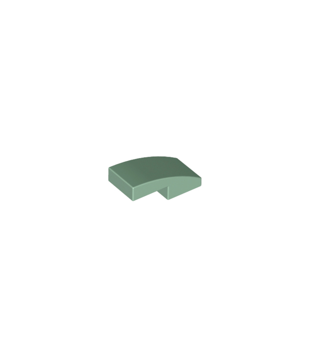 LEGO - Helling, gebogen 2 x 1 x 2/3 - Sand Green | N