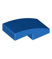 LEGO - Helling, gebogen 2 x 1 x 2/3 - Blue | N - Thumbnail