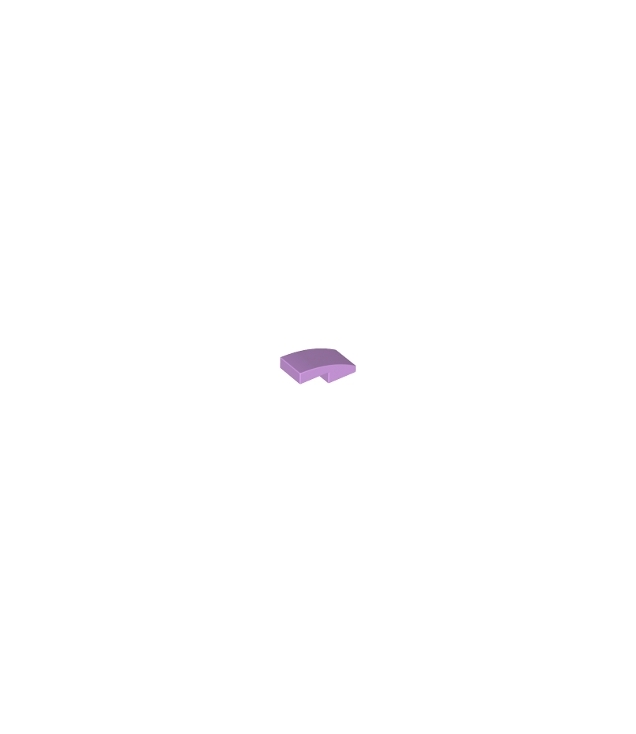 LEGO - Helling, gebogen 2 x 1 x 2/3 - Medium Lavender | N