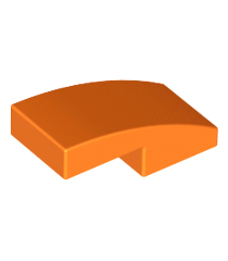 LEGO - Helling, gebogen 2 x 1 x 2/3 - Orange | N - Thumbnail